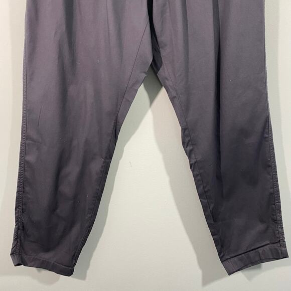Pact Men Grey Twill Organic Cotton Pull On Straight Leg Pants Size L NWT - Picture 3 of 7